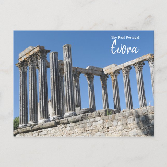 Carte Postale Temple de Diana- Evora- Le Véritable Portugal (Devant)