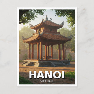 Carte Postale Temple de Hanoï de la littérature Vietnam Voyage