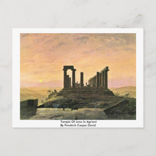 Carte Postale Temple De Juno Dans L'Agrient