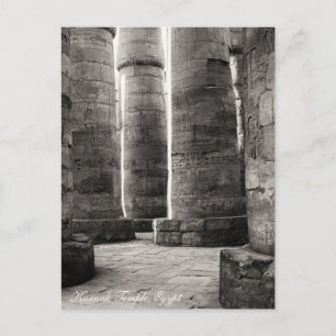 Carte Postale Temple de Karnak, Hiéroglyphes, Égypte antique