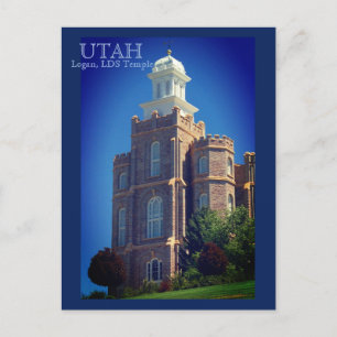 Carte Postale Temple de Logan, Utah LDS