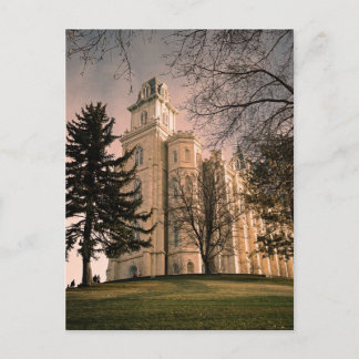 Carte Postale Temple de Manti Utah LDS