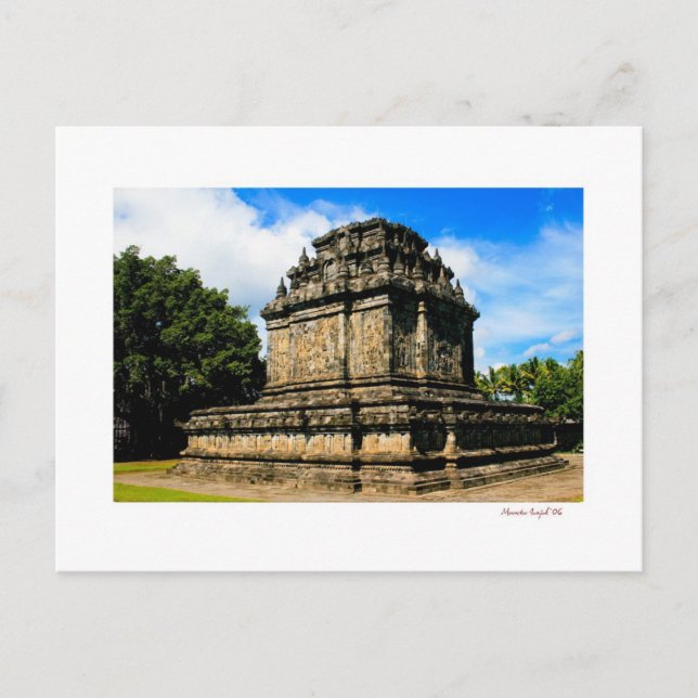 Carte Postale temple de Mendut (Devant)