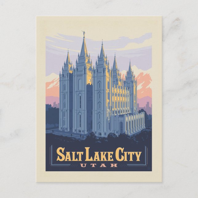 Carte Postale Temple de Salt Lake | Salt Lake City, Utah (Devant)