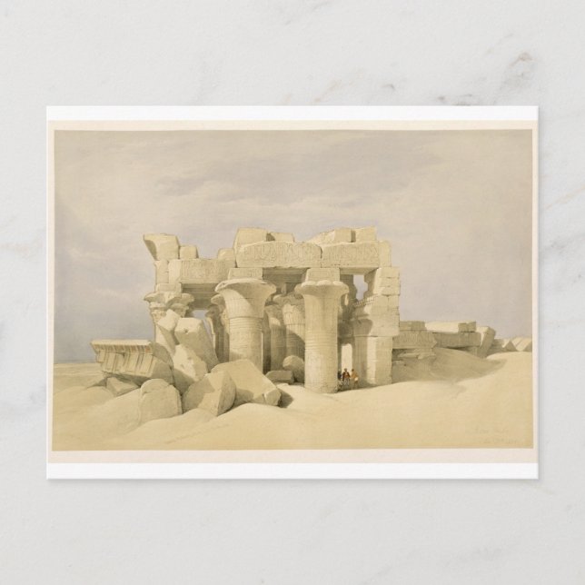 Carte Postale Temple de Sobek et Haroeris à Kom Ombo, de 'Eg (Devant)