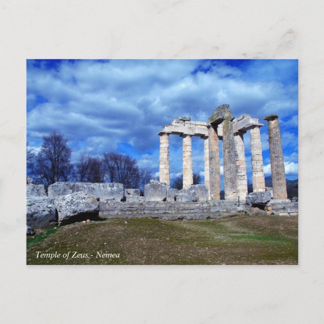 Carte Postale Temple de Zeus - Nemea (Devant)