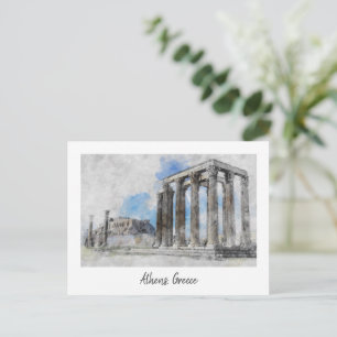 Carte Postale Temple de Zeus Olympien Athènes – Grèce Antique