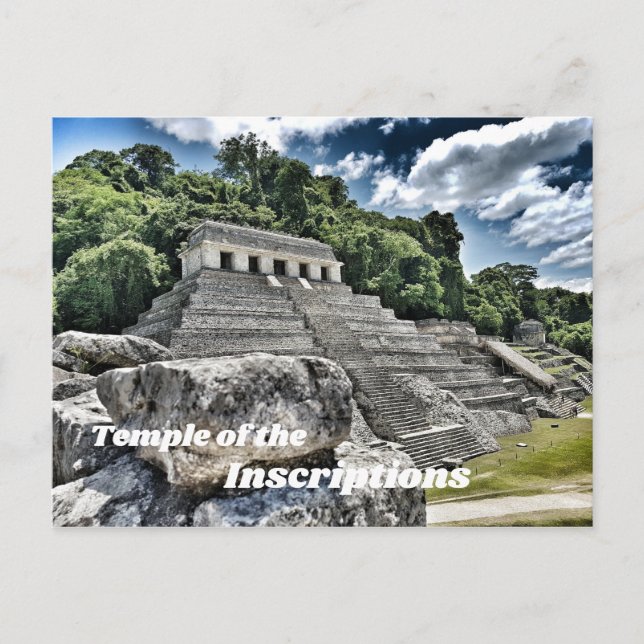 Carte Postale Temple des Inscriptions, Palenque, Mexique (Devant)
