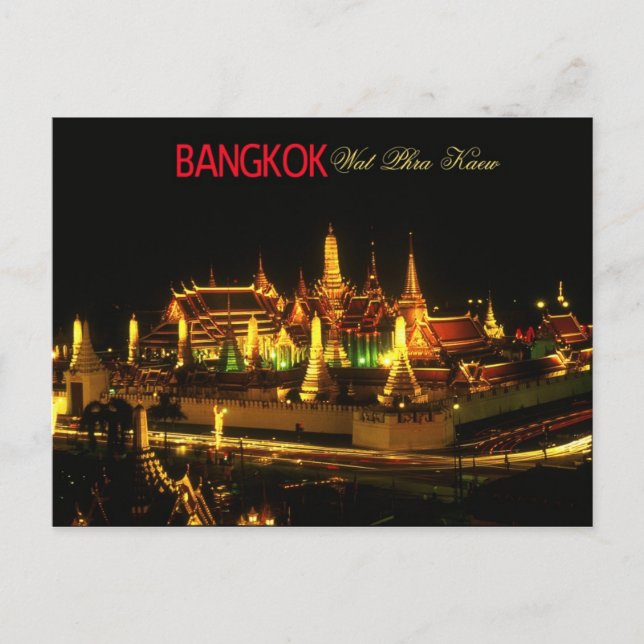 Carte Postale Temple du Bouddha d'émeraude, Bangkok (Devant)