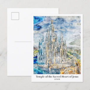 Carte Postale Temple du Sacré Coeur de Jésus Voyage