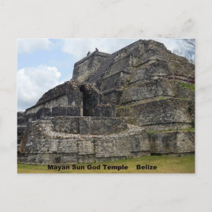 Carte Postale Temple Mayan Sun God, Belize