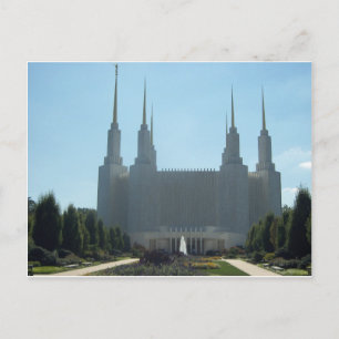 Carte Postale Temple mormon de la région de Washington