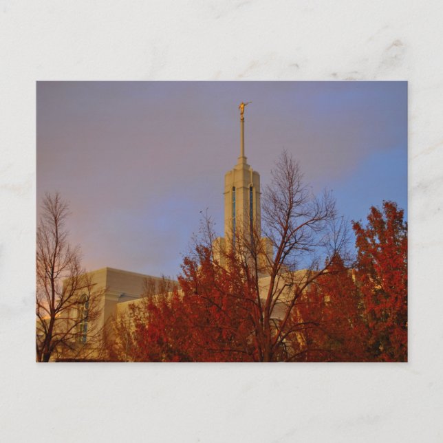 Carte Postale Temple mormon de Mt. Timpanogos LDS, Utah (Devant)
