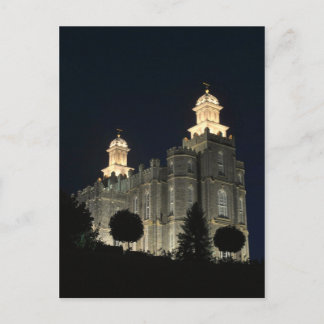Carte Postale Temple Mormon LDS Logan,  Utah