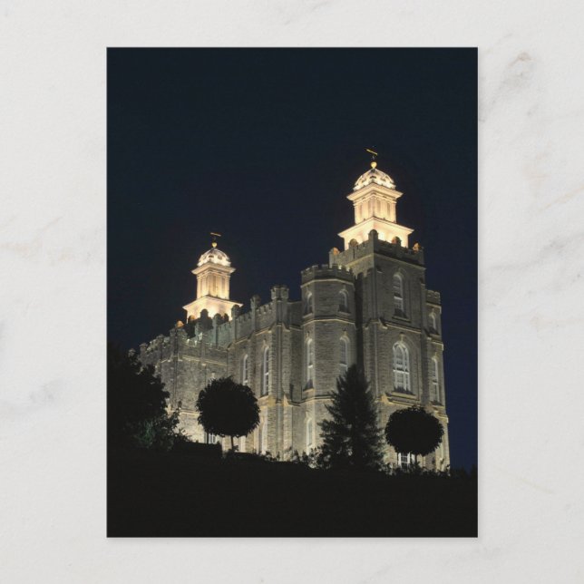 Carte Postale Temple Mormon LDS Logan,  Utah (Devant)
