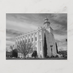 Carte Postale Temple Saint George Utah Mormon