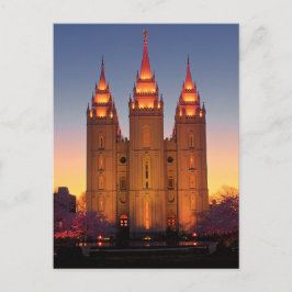 Carte postale Temple Salt Lake à Dusk