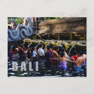 Carte Postale Temple Tirta Empul à Bali, Indonésie
