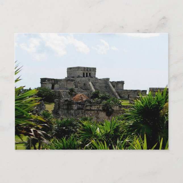 Carte Postale Temple, Tulum, Mexique (Devant)