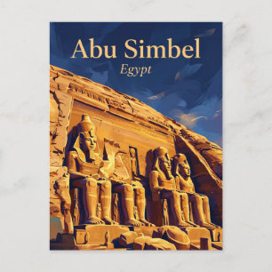 Carte Postale Temples d'Abou Simbel Égypte