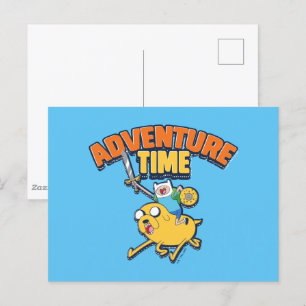 Carte Postale Temps d'aventure Finn Riding Jake