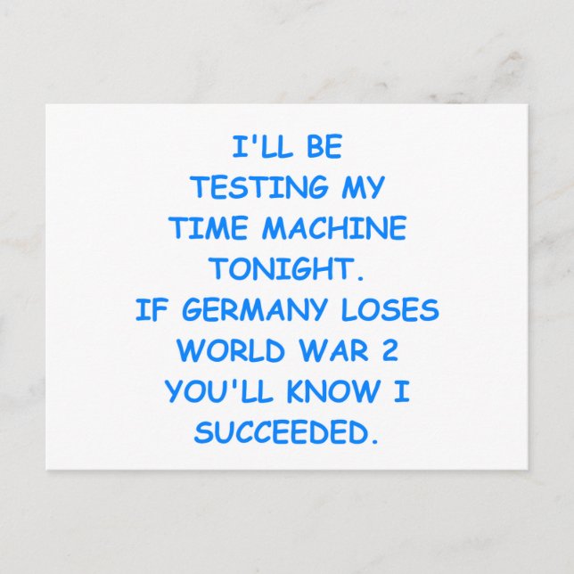 Carte Postale temps de déplacement (Devant)