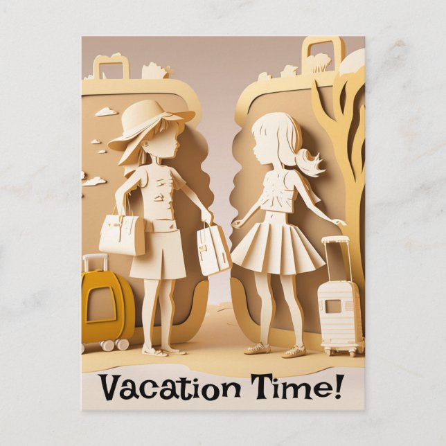 Carte postale Temps de vacances (Devant)