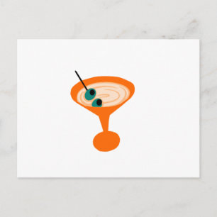 Carte Postale Temps Martini rétro