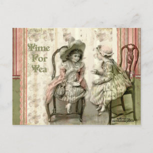 Carte Postale Temps Pour Le Thé