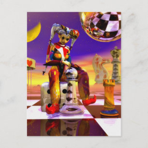 Carte Postale Temps surréel par l'art métaphysique Lenny