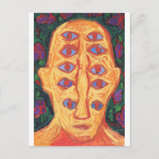 Carte Postale Ten Blue Eyes (étrange expressionnisme portrait su