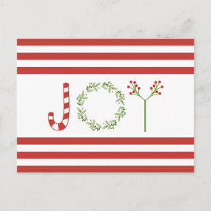 Carte Postale Tendance moderne Noël JOY