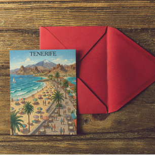 Carte Postale Tenerife Canaries Espagne Plage 