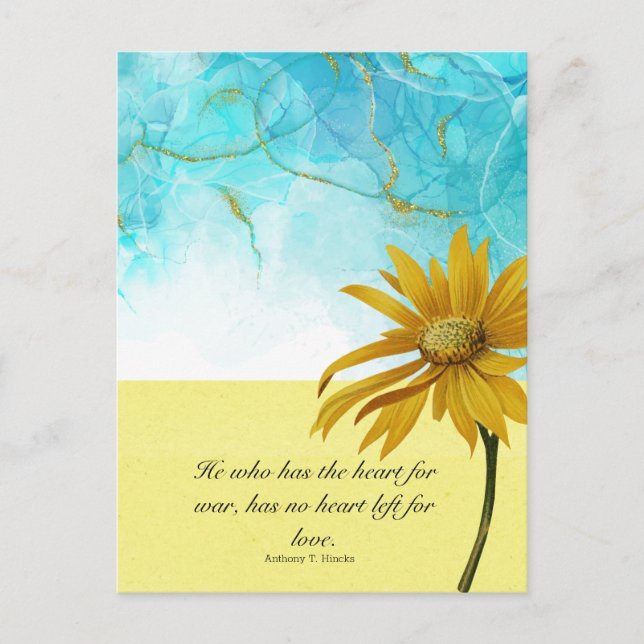 Carte Postale Tenez-Vous Avec L'Ukraine (Devant)