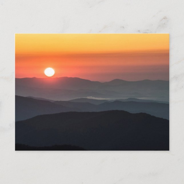 Carte Postale Tennant Mt, zone des champs de cimetière, soleil (Devant)