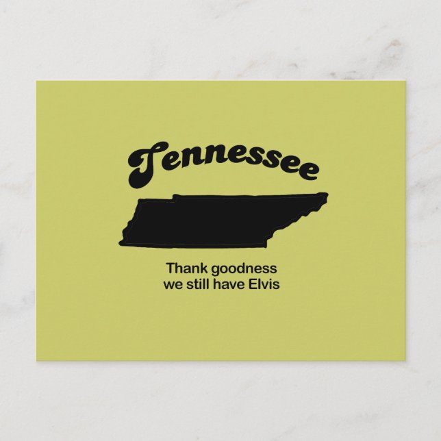 Carte Postale Tennessee devise - Dieu merci (Devant)