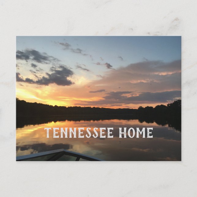 Carte Postale TENNESSEE HOME photo du lac | (Devant)