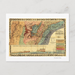 Carte Postale Tennessee, Mississippi, Alabama et Géorgie