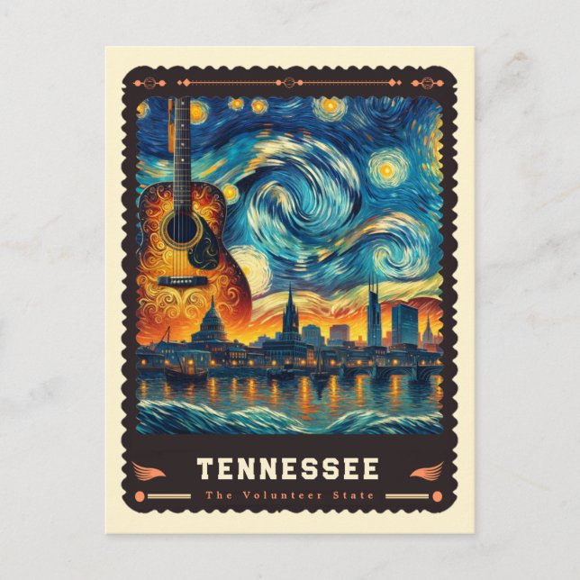 Carte Postale Tennessee | Vincent Van Gogh inspiré (Devant)