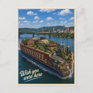 Carte Postale Tennessee Wish You Were Here Série des États