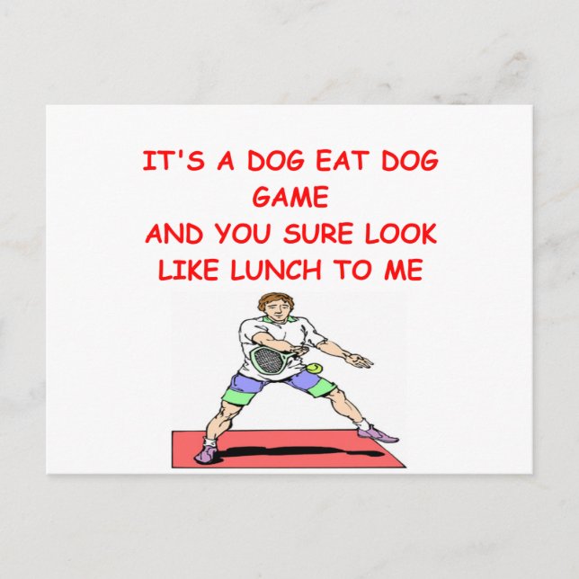 CARTE POSTALE TENNIS (Devant)