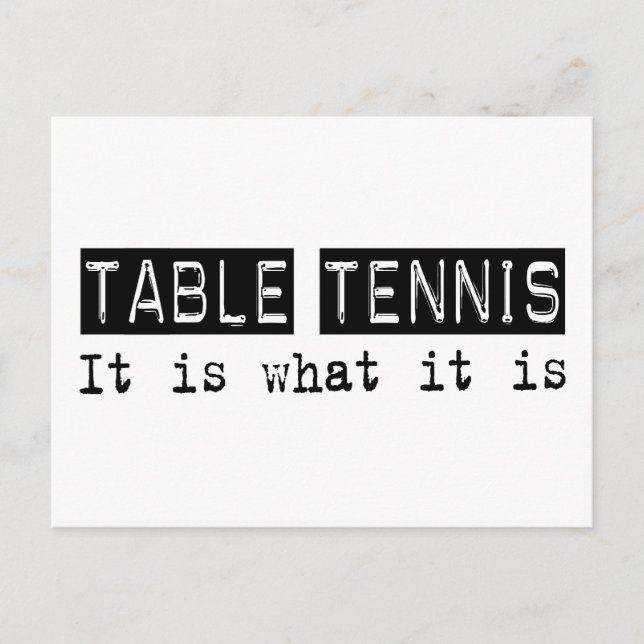 Carte Postale Tennis De Table C'Est (Devant)