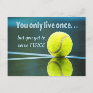 Carte Postale Tennis en direct une fois sept deux fois, Tennis B