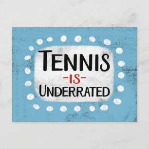 Carte postale Tennis Est Sous-Estimé
