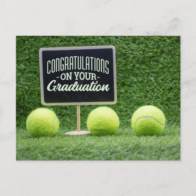 Carte Postale Tennis Félicitations au joueur  Remise de diplôme (Devant)