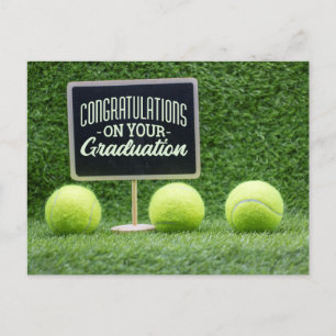 Carte Postale Tennis Félicitations au joueur Remise de diplômes