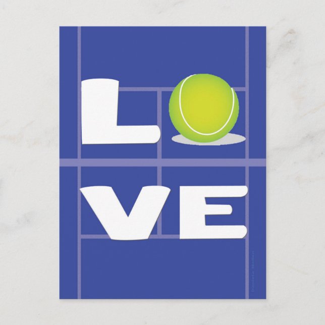 Carte Postale Tennis LOVE (Devant)