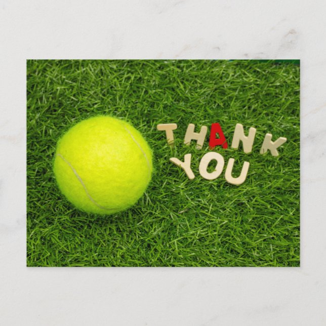 Carte Postale Tennis Merci  (Devant)