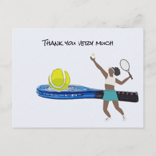 Carte Postale Tennis Player joue au tennis