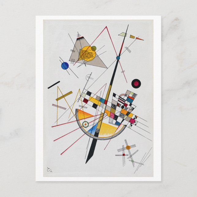 Carte Postale Tension Delicate No.85, Wassily Kandinsky (Devant)